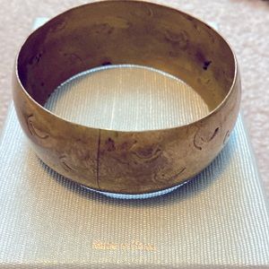 Brass Metal Bracelet—Vintage Statement Piece